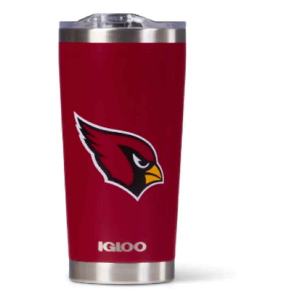 Igloo NFL Arizona Cardinals 20oz Stainless Steel Tumbler Red Travel Mug New